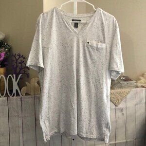 Kenneth Cole Reaction sz XXL Speckled White Short Sleeve Tee